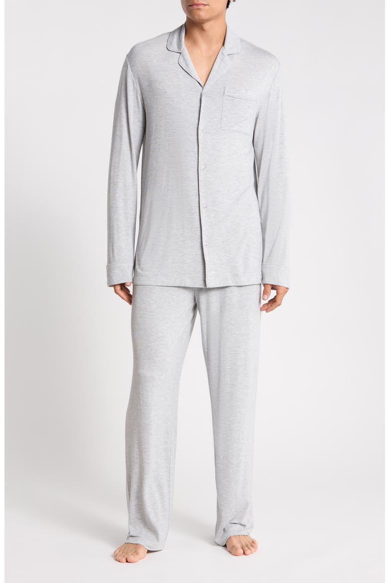 Tranquility Pajamas, Main, color, MED GREY HEATHER