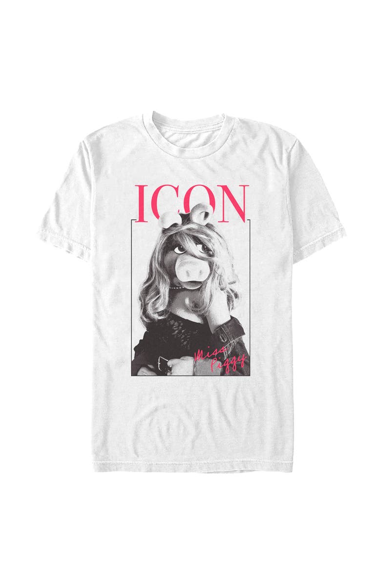 The Muppets Men's The Muppets Miss Piggy Icon Graphic T-Shirt, Main, color, White