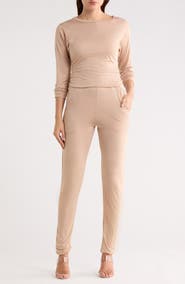 GO COUTURE Long Sleeve Jumpsuit