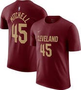 Nike Men's Nike Donovan Mitchell Burgundy Cleveland Cavaliers Icon 2022/23 Name & Number T-Shirt