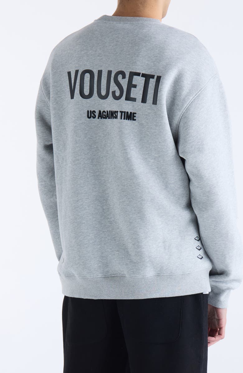 VOUSETI Us Against Time Crewneck Sweatshirt, Alternate, color, 