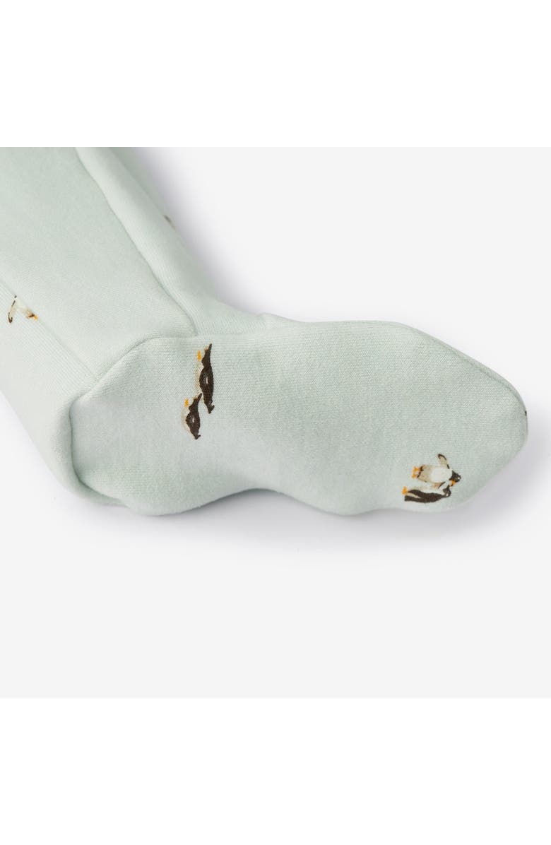 Milkbarn Stretch Fleece Zipper Footed Romper, Alternate, color, Lil' Penguin