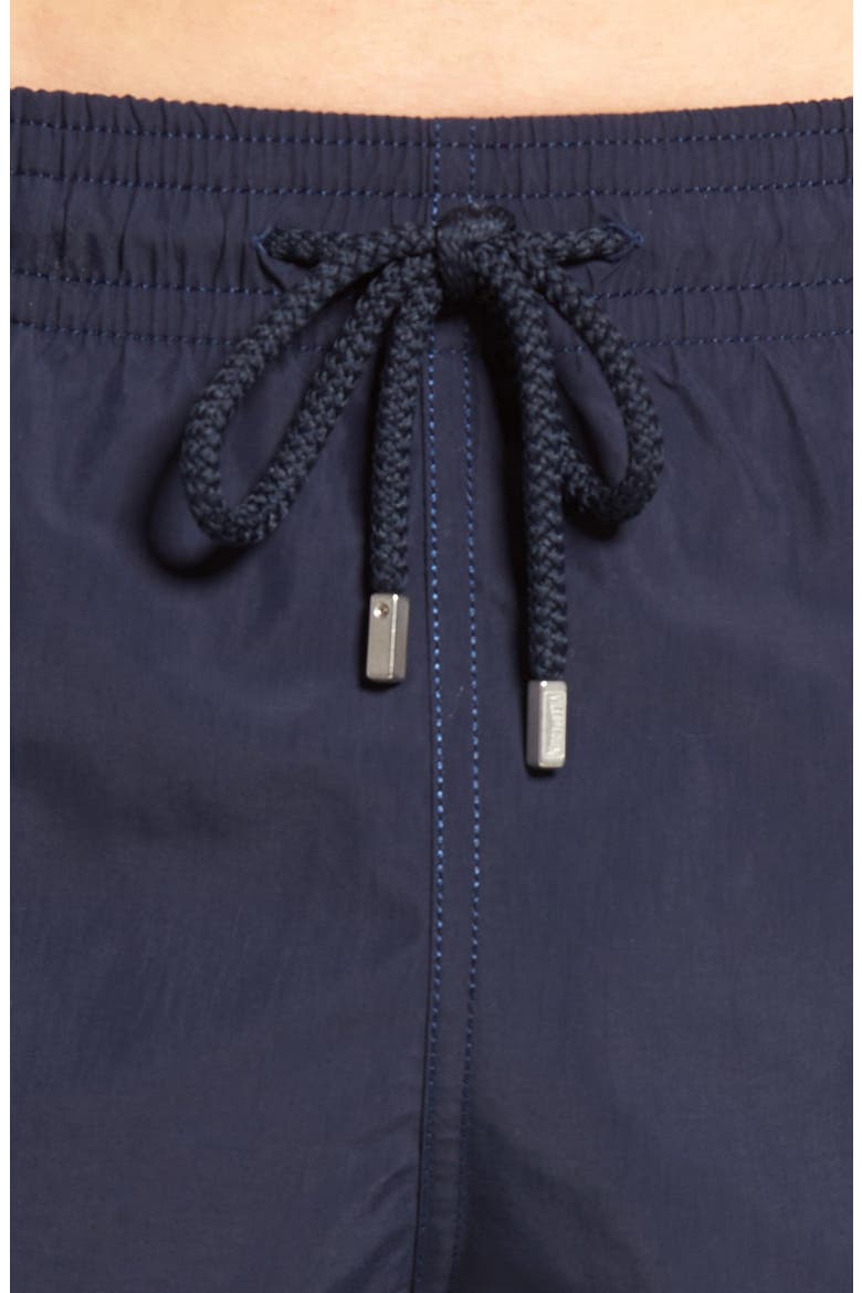 Men's Solid Swim Trunks, Alternate, color, NAVY
