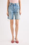 Chloé Cutoff High Waist Denim Shorts