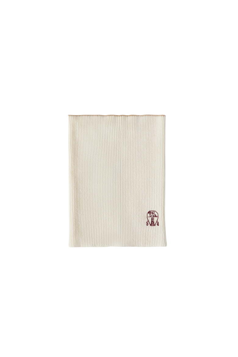 Cashmere rib knit neck warmer, Alternate, color, Panama