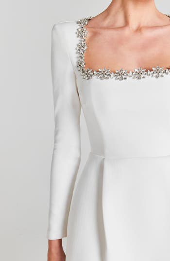 Kimberly Rhinestone Long Sleeve Minidress