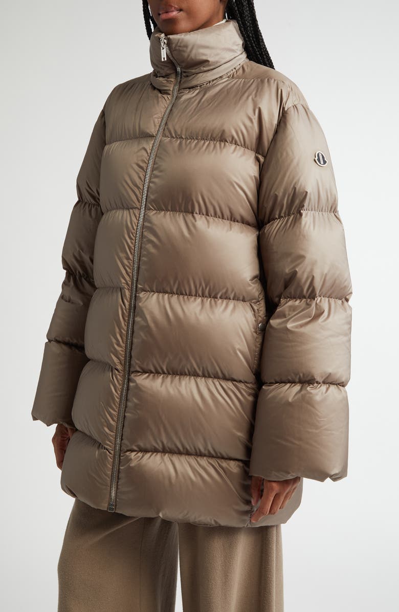 Moncler x Rick Owens Cyclopic Hooded Down Jacket, Alternate, color, 