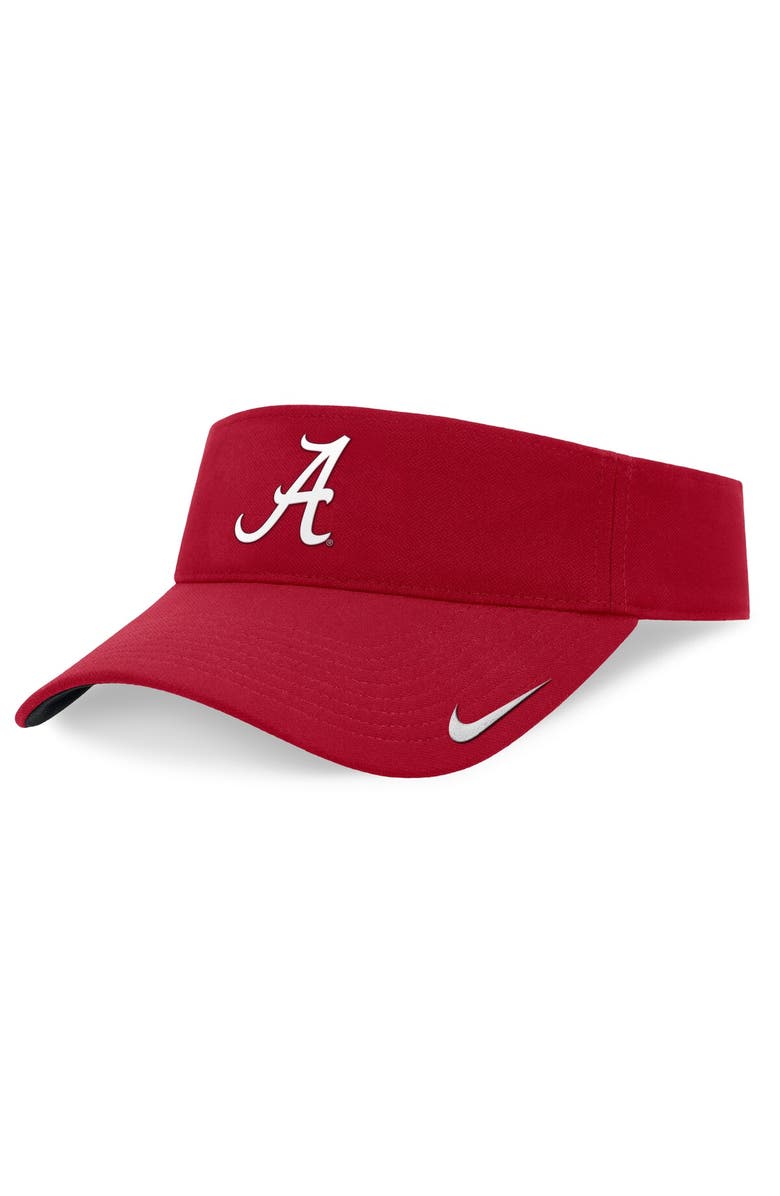 Nike Men's Nike Crimson Alabama Crimson Tide On-Field Ace Performance Adjustable Visor, Main, color, 