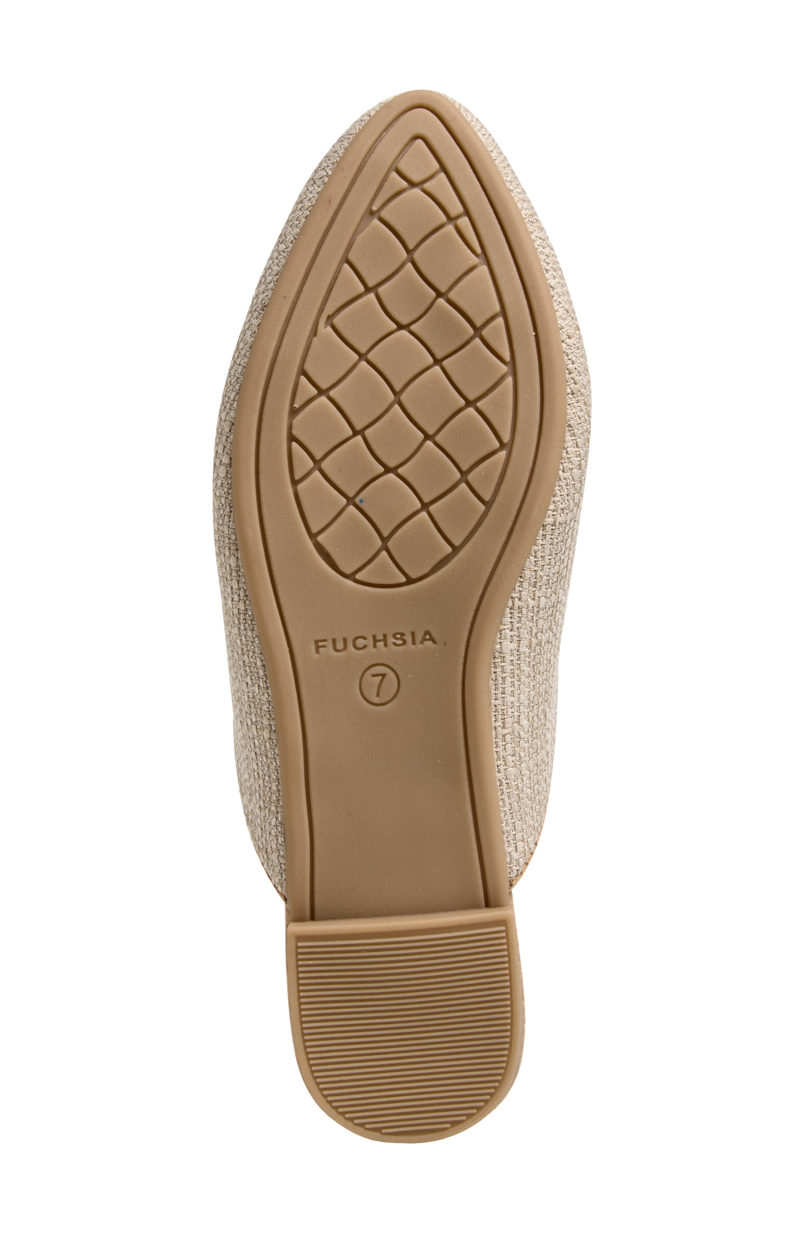 FUCHSIA Sunny Meadows Floral Embroidered Mule, Alternate, color, Light Beige