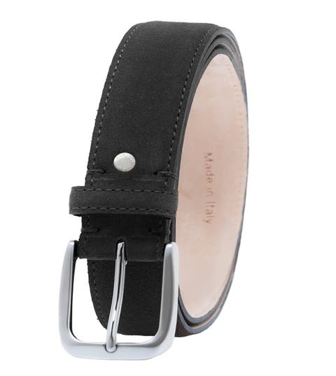 Handcrafted in Italy Genuine suede leather belt