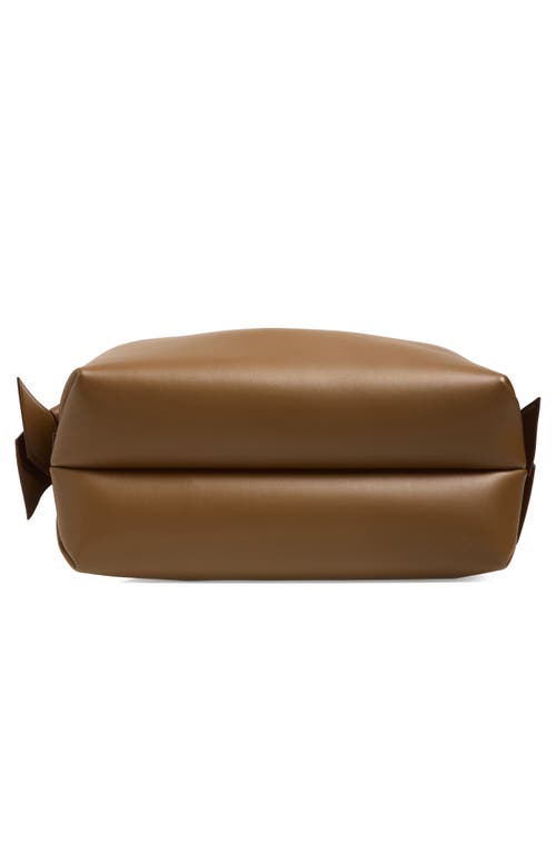 Acne Studios Womens Camel Brown Musubi Leather Tote Bag