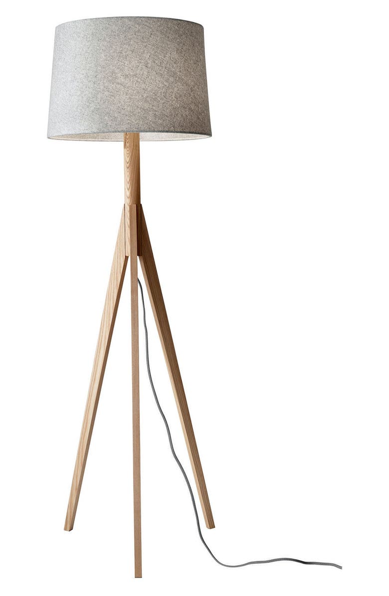 ADESSO LIGHTING Eden Floor Lamp, Main, color, Natural Ash