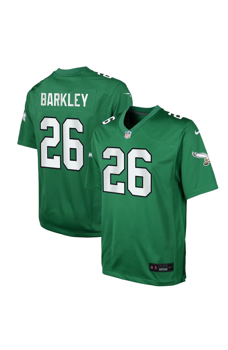Nike Youth Nike Saquon Barkley Kelly Green Philadelphia Eagles Game Jersey, Main, color, Kelly Green