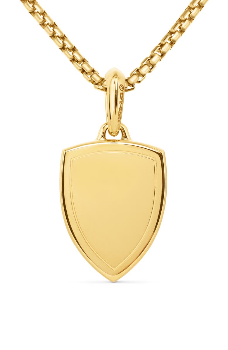 David Yurman St. Michael 18K Yellow Gold Amulet, Alternate, color, Yellow Gold