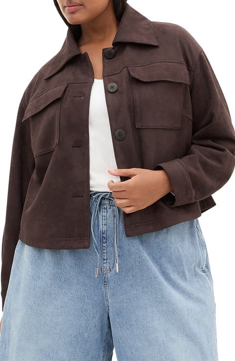Liza Faux Suede Jacket