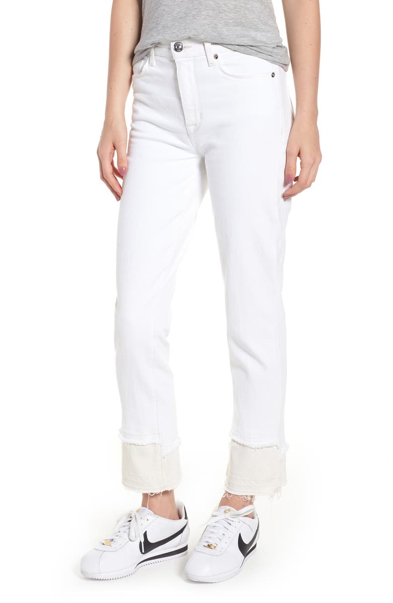 Hudson Jeans Zoeey High Waist Crop Straight Leg Jeans, Main, color,