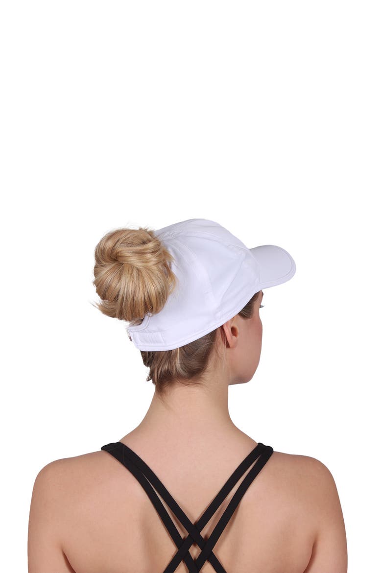 Active Ponyflo Solid Cap, Alternate, color, WHITE