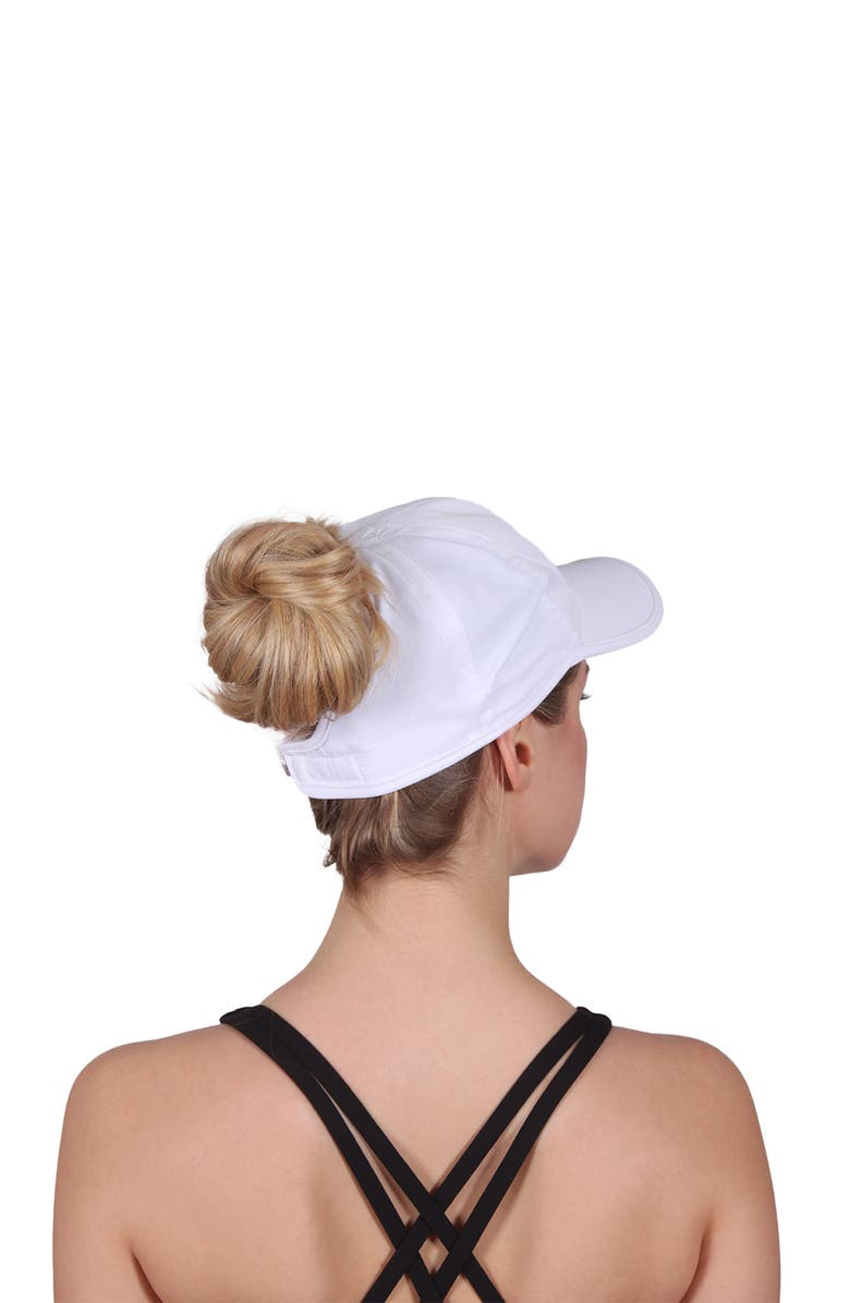 David & Young Active Ponyflo Solid Cap, Alternate, color, White