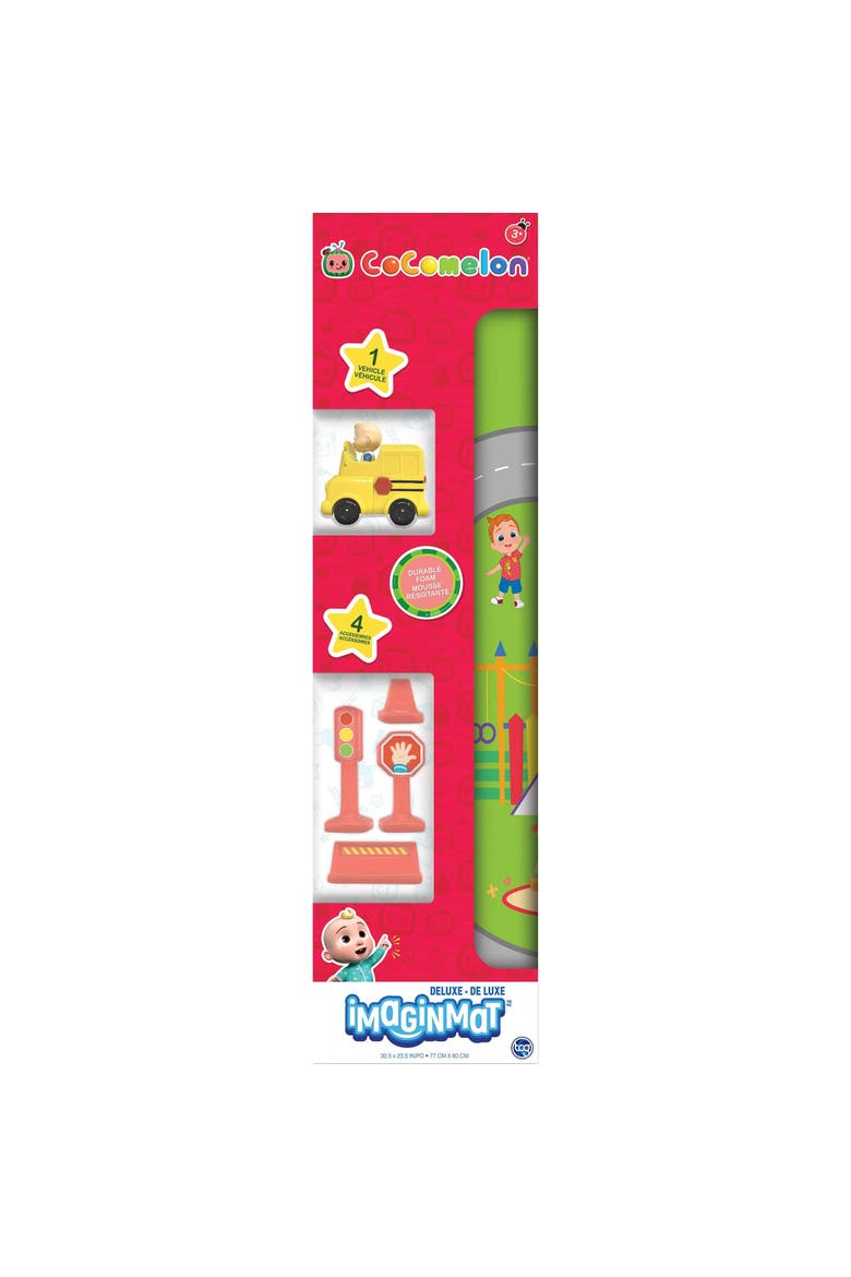 Deluxe Cocomelon Floor Playmat & Toy Car, Kids 3+, Alternate, color, Multicolored