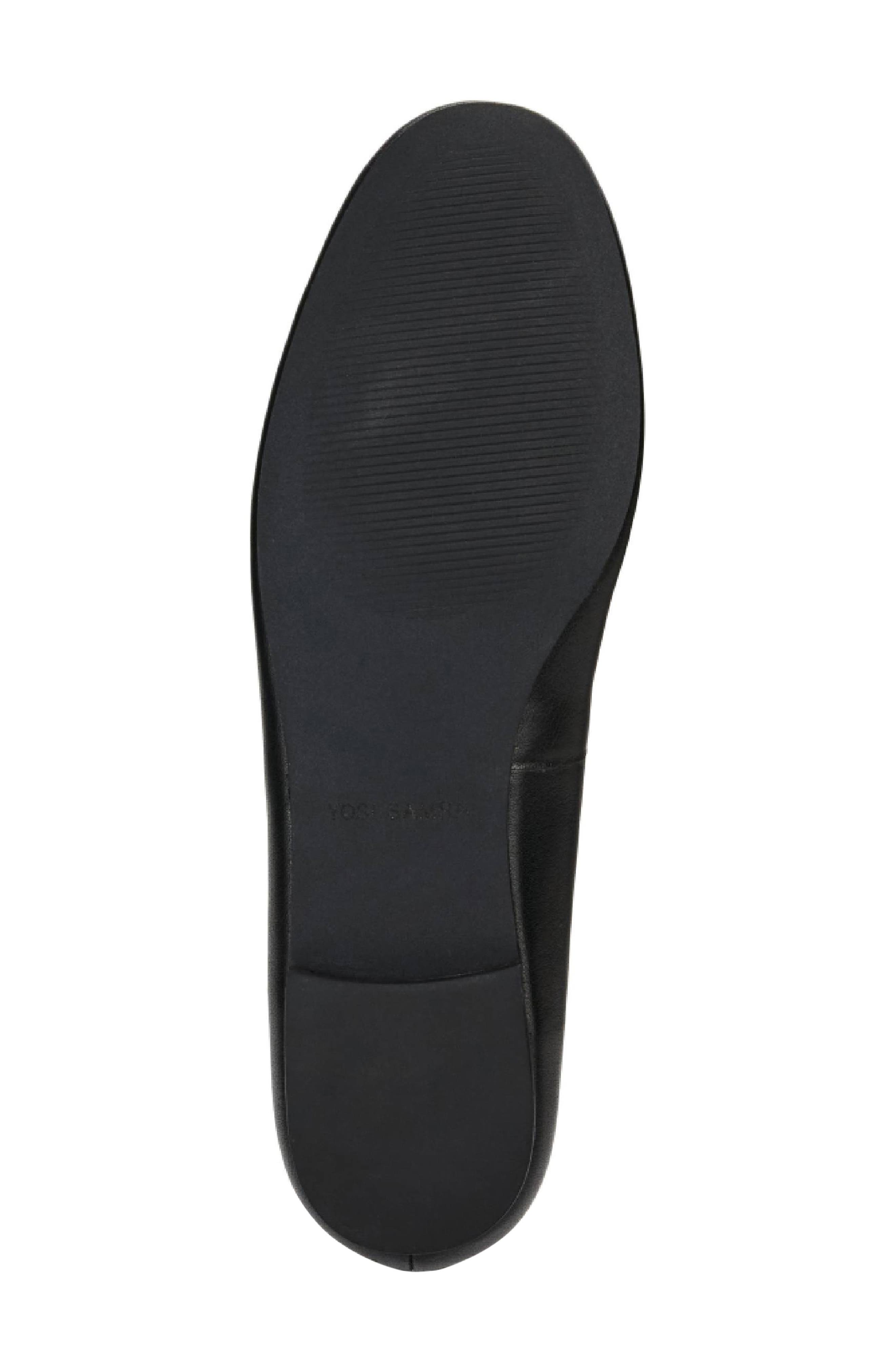 Yosi Samra Ziva Flat, Alternate, color, Black