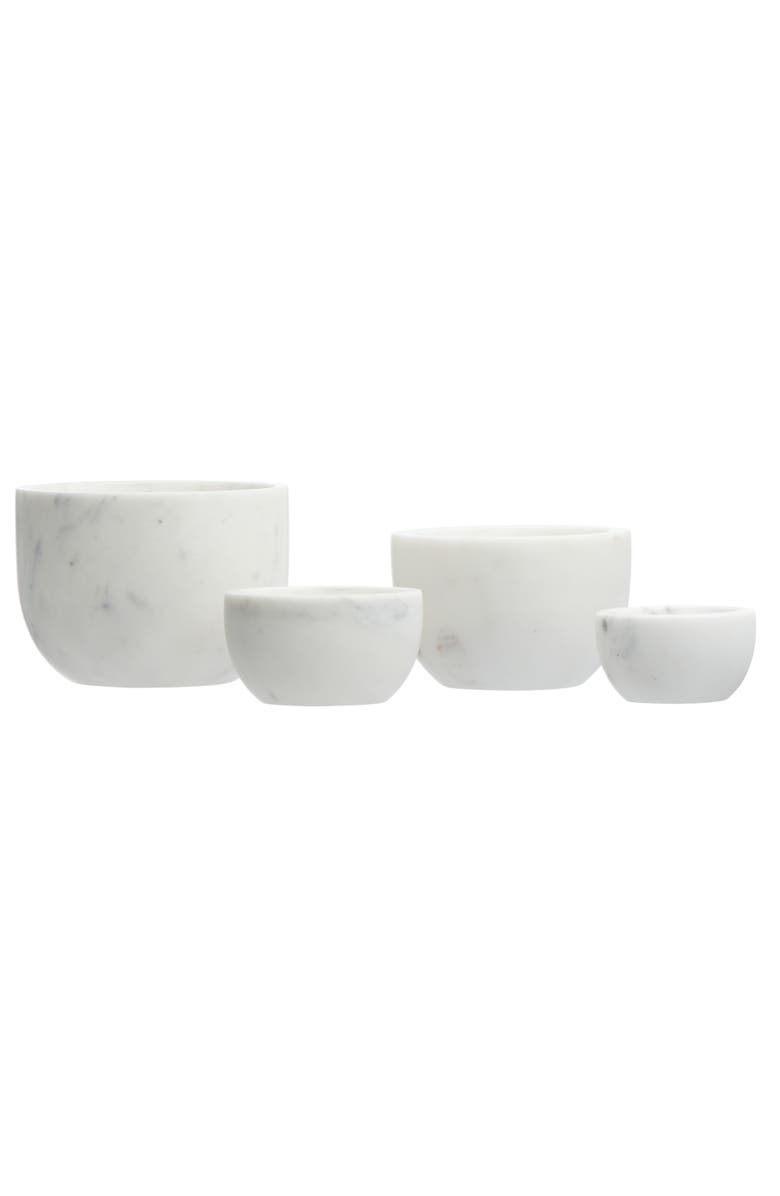 Storied Home White Marble Bowls, Main, color, White