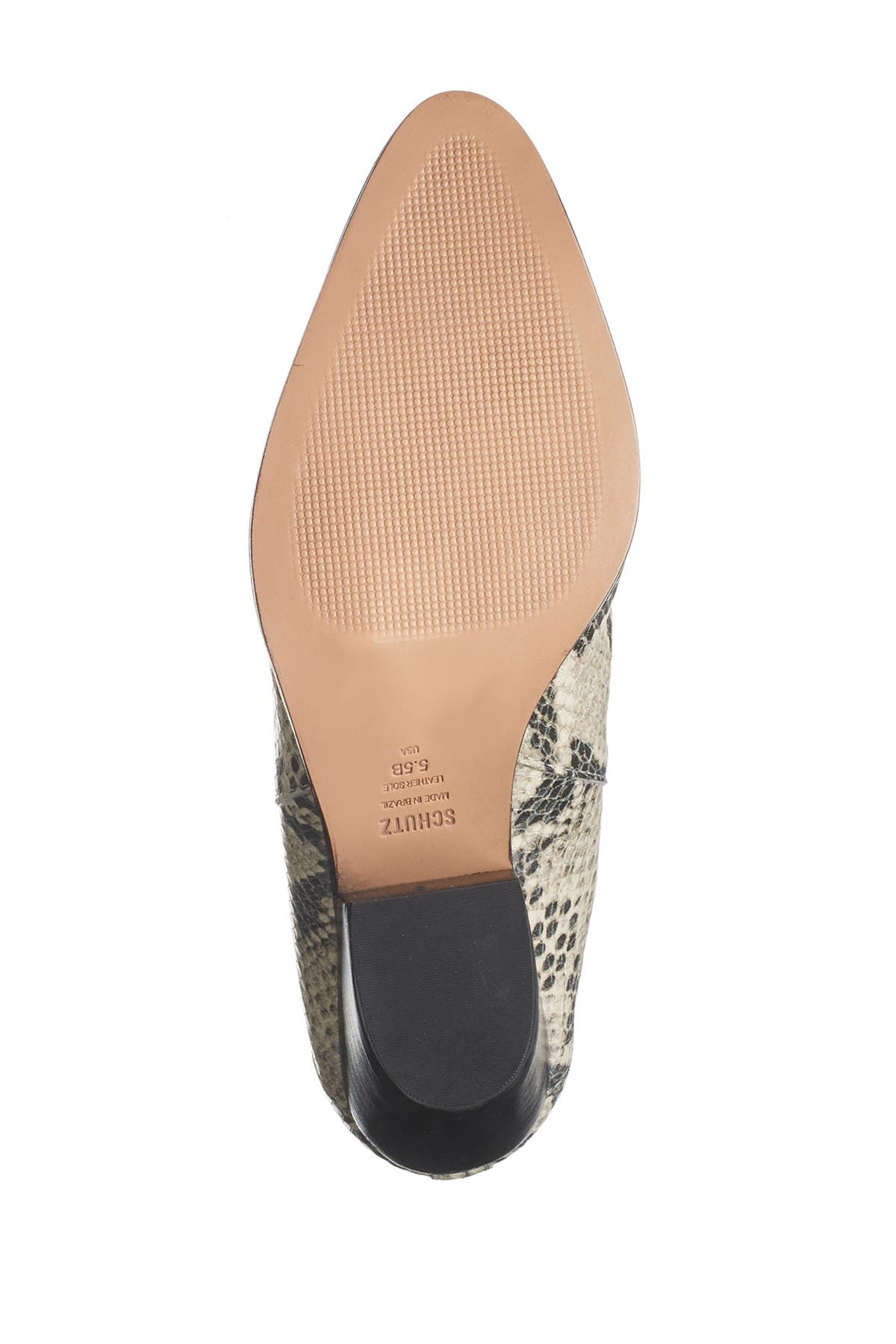 Schutz Luccyen Embossed Snake Skin Bootie, Alternate, color, 