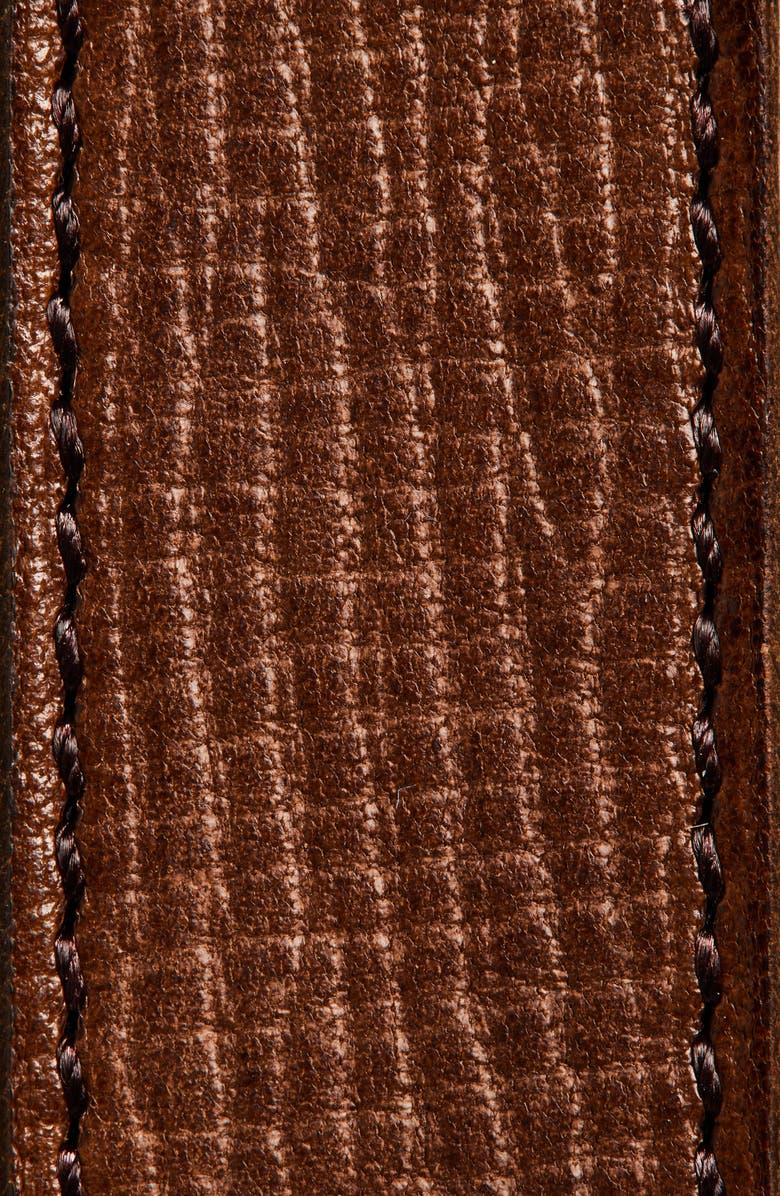 Valentino Garavani VLOGO Signature Skinny Leather Belt, Alternate, color, Chocolate Chip