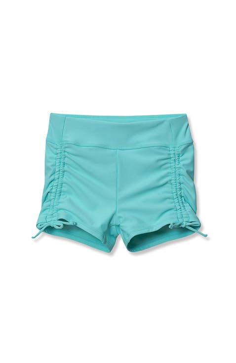 Girls Chlorine Resistant Ruched Swim Boyshort