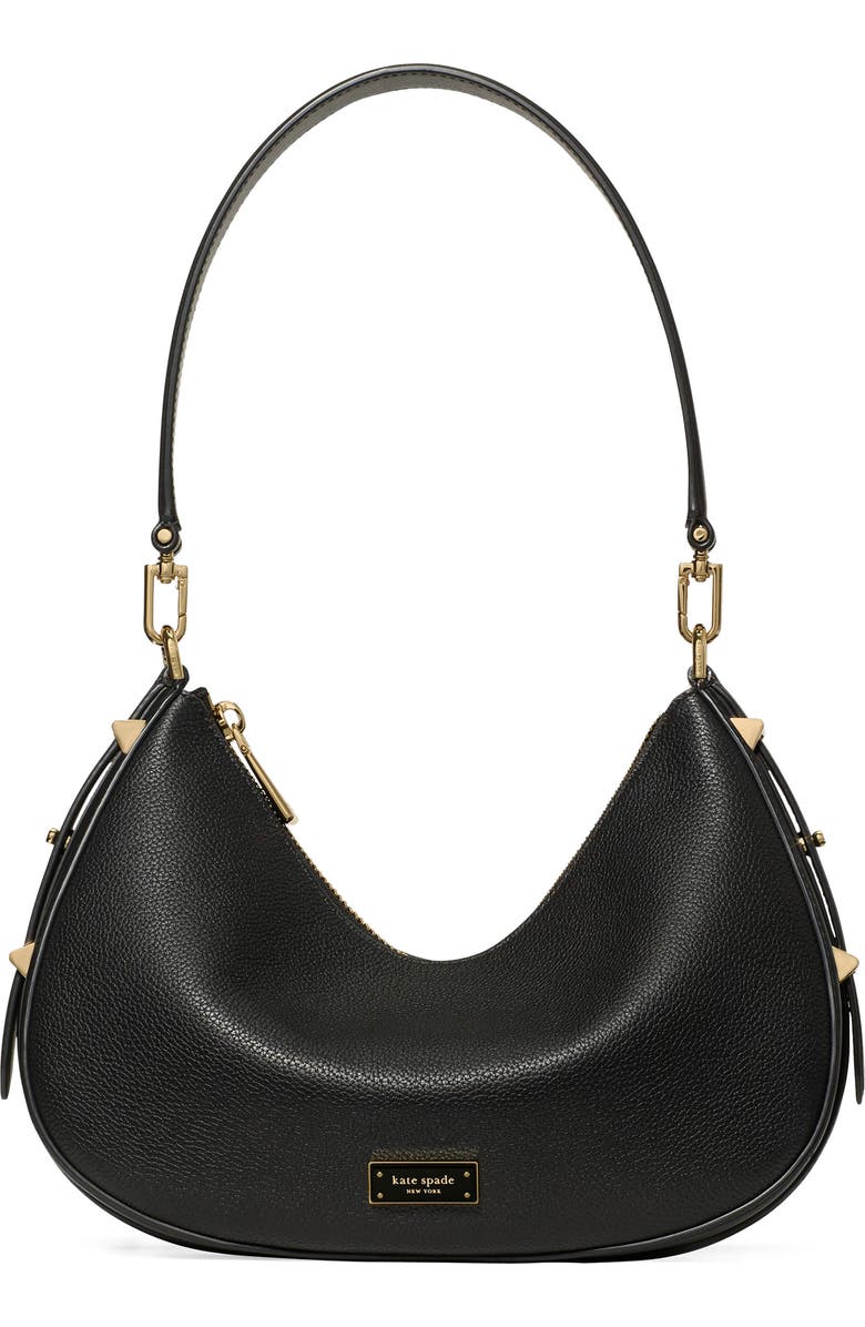 Kate Spade New York liv pebble leather convertible shoulder bag, Main, color, Black