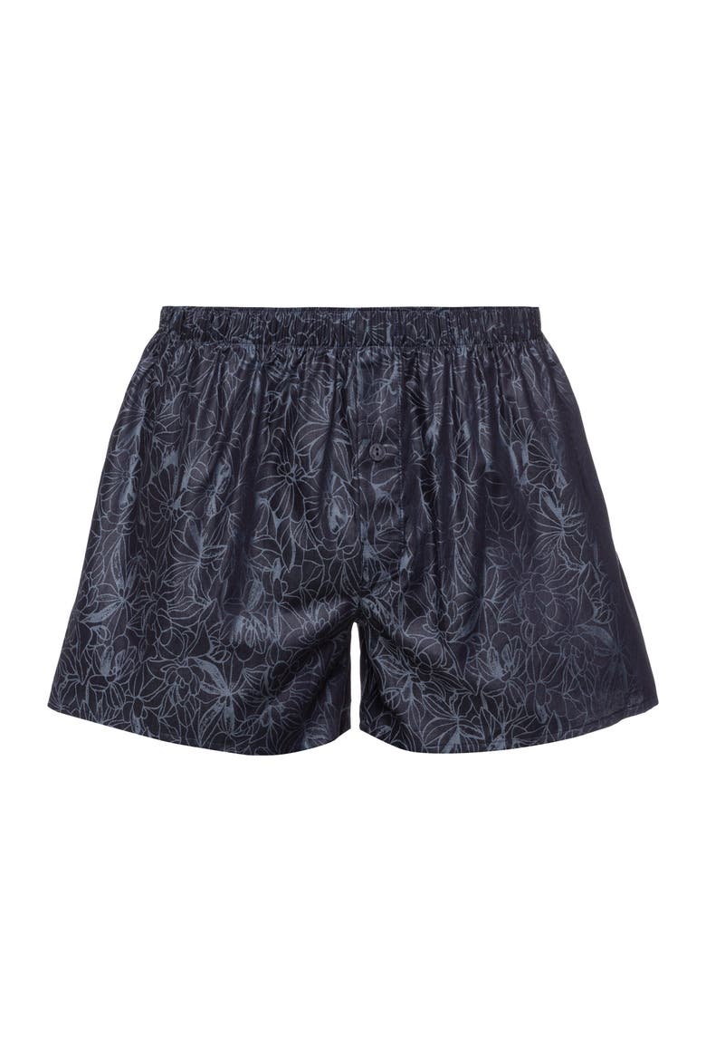 Selection Satin Cotton Boxers, Main, color, Nightshade