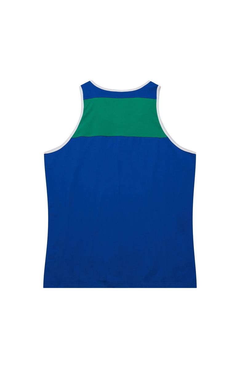 Mitchell & Ness Men's Mitchell & Ness Royal/Green Seattle Seahawks Heritage Colorblock Tank Top, Alternate, color, Royal