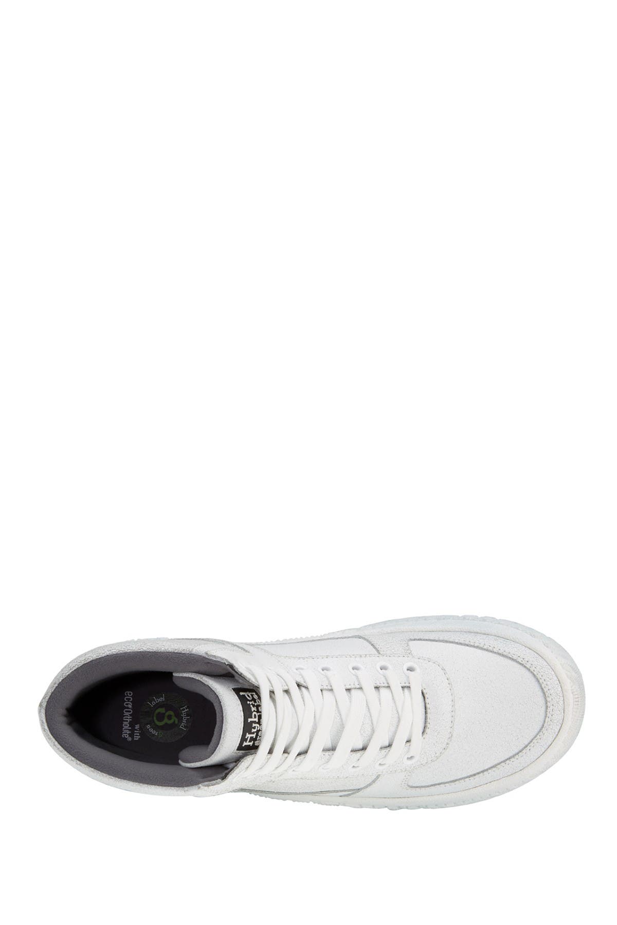 Hybrid Green Label Drifter Leather Mid Sneaker, Alternate, color, Leather Wh