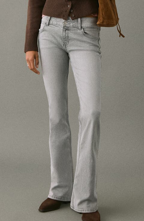 Low Rise Flare Jeans