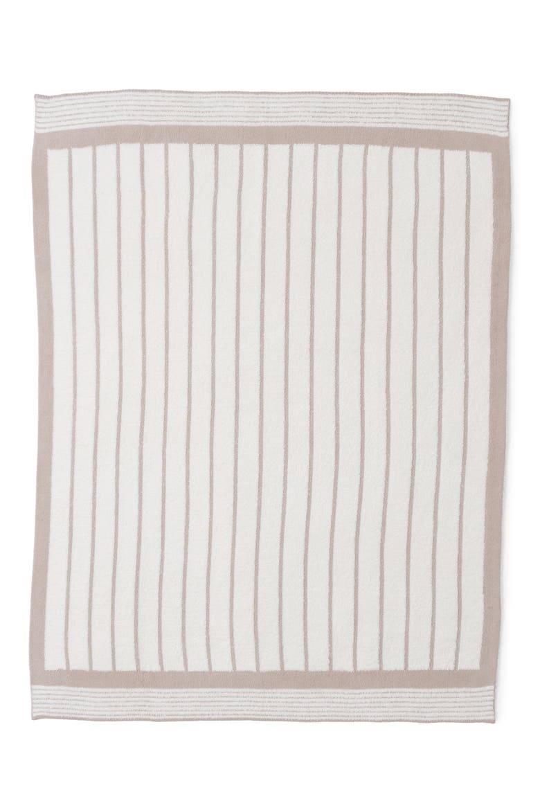 CozyChic® Border Stripe Throw Blanket, Alternate, color, SAHARA/ CREAM