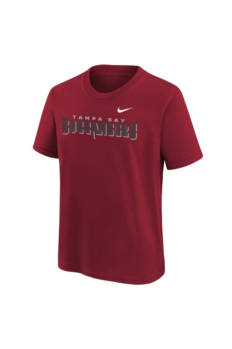 Youth Nike Red Tampa Bay Buccaneers Wordmark T-Shirt, Alternate, color, Red