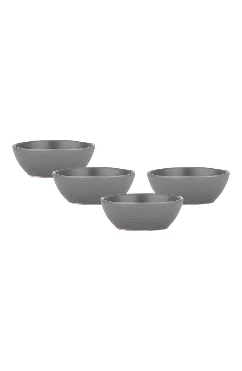 Stone Lain Abigael Stoneware 4-Piece Bowl Set, Main, color, Gray