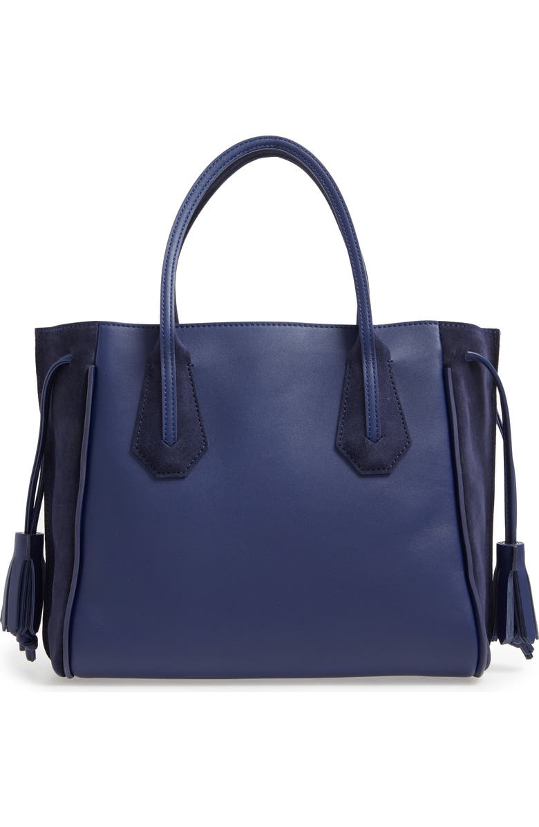 Longchamp 'Small Penelope Fantasie' Leather Tote, Alternate, color, Blue