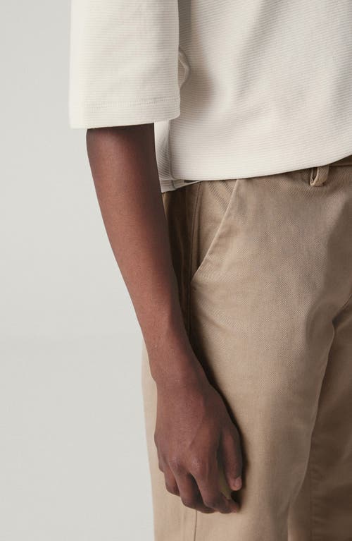 Next Kids' Regular Core Flat Front Stretch Cotton Chinos In Neutral