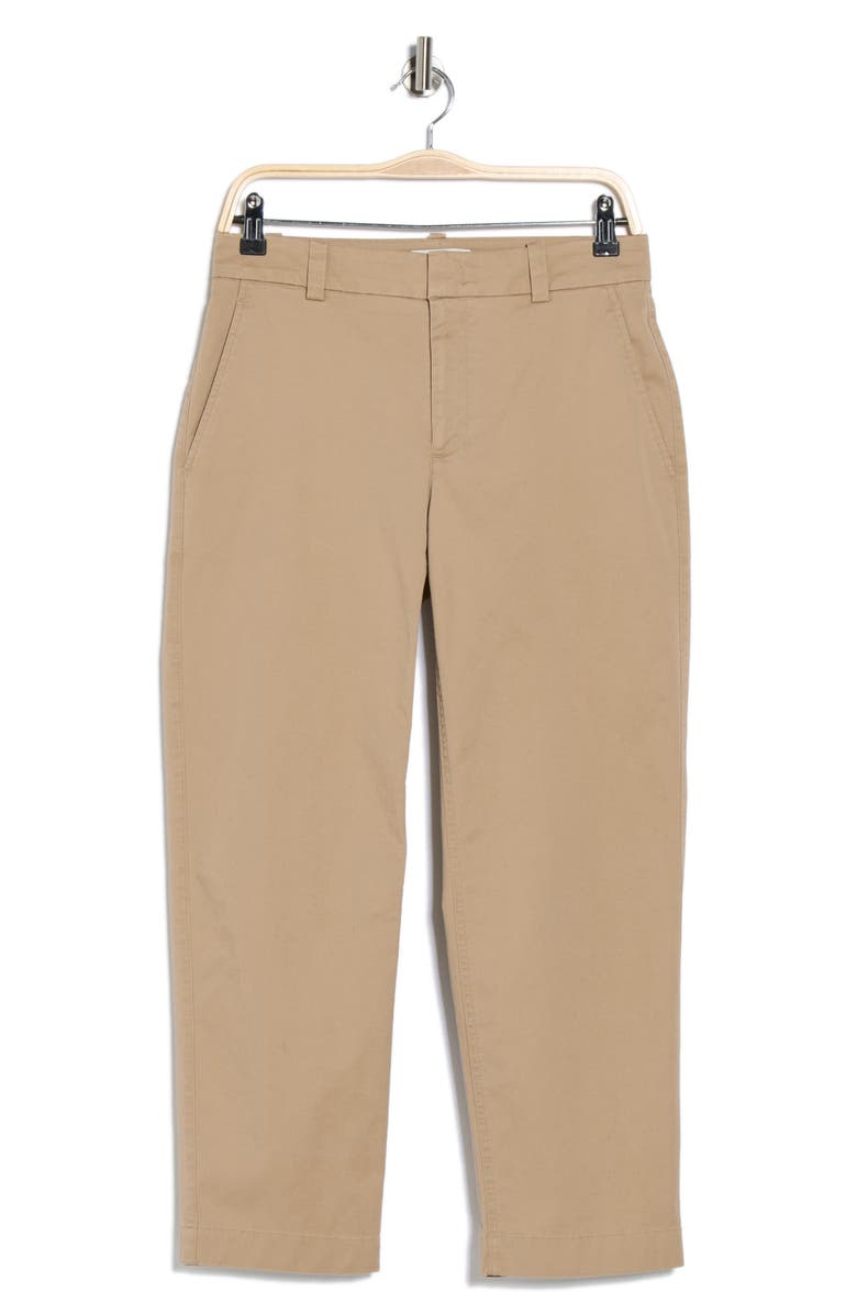 Vince Washed Crop Chino Pants, Alternate, color, Pecan