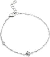 SAVVY CIE JEWELS Princess Cut Cubic Zirconia Quadrant Station Bracelet