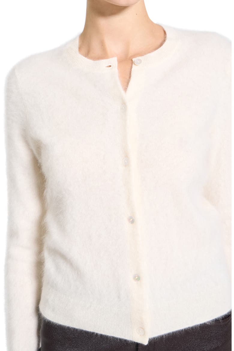 Brushed Cashmere Cardigan, Alternate, color, IVORY