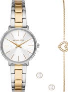 Michael Kors MICHAEL Michael Kors Mini Pyper Bracelet Watch, Earrings & Bracelet Set, 32mm