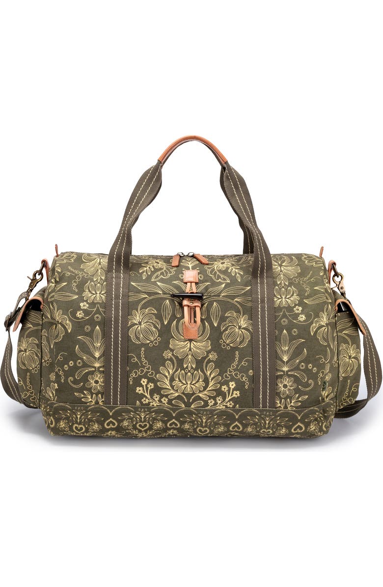 TSD Brand Valley and Sky Lightweight Travel Weekender, Main, color, Olive Cream