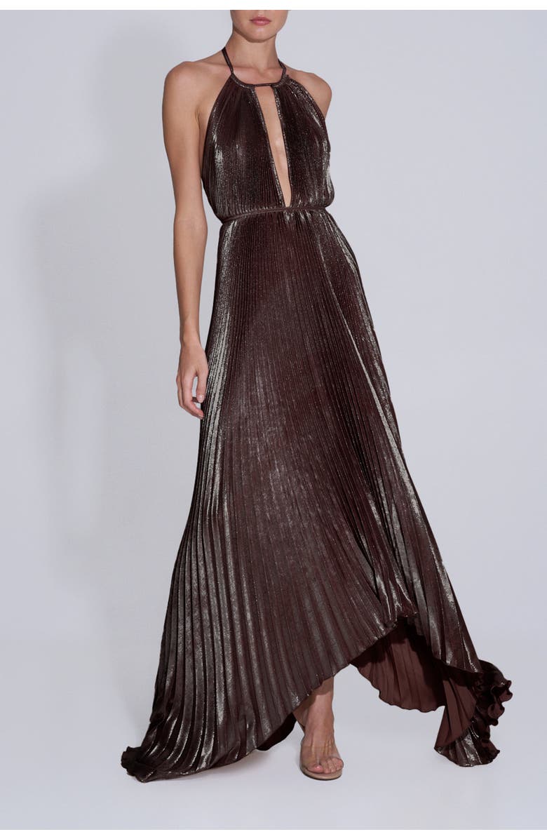 L'IDÉE WOMAN Boheme Gown, Main, color, Amaro Shine