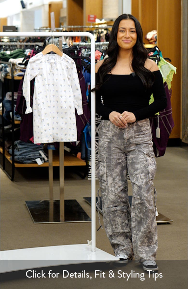 Kids' Delphine Hanukkah Cotton Blend Nightgown, sales video thumbnail