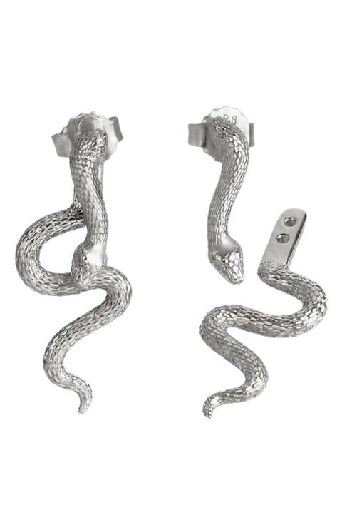 Mystic Serpent Stud Earrings
