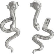 Awe Inspired Mystic Serpent Stud Earrings