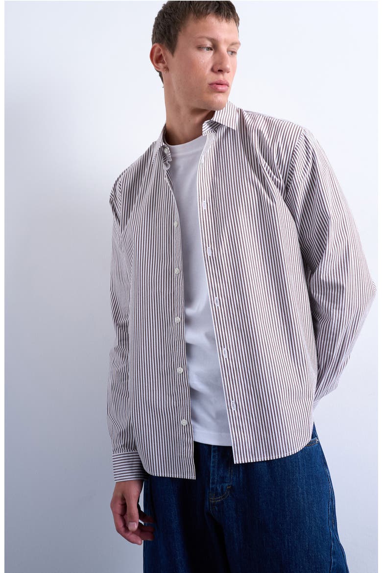 Relaxed Fit Stripe Button-Up Shirt (Men) | Nordstrom