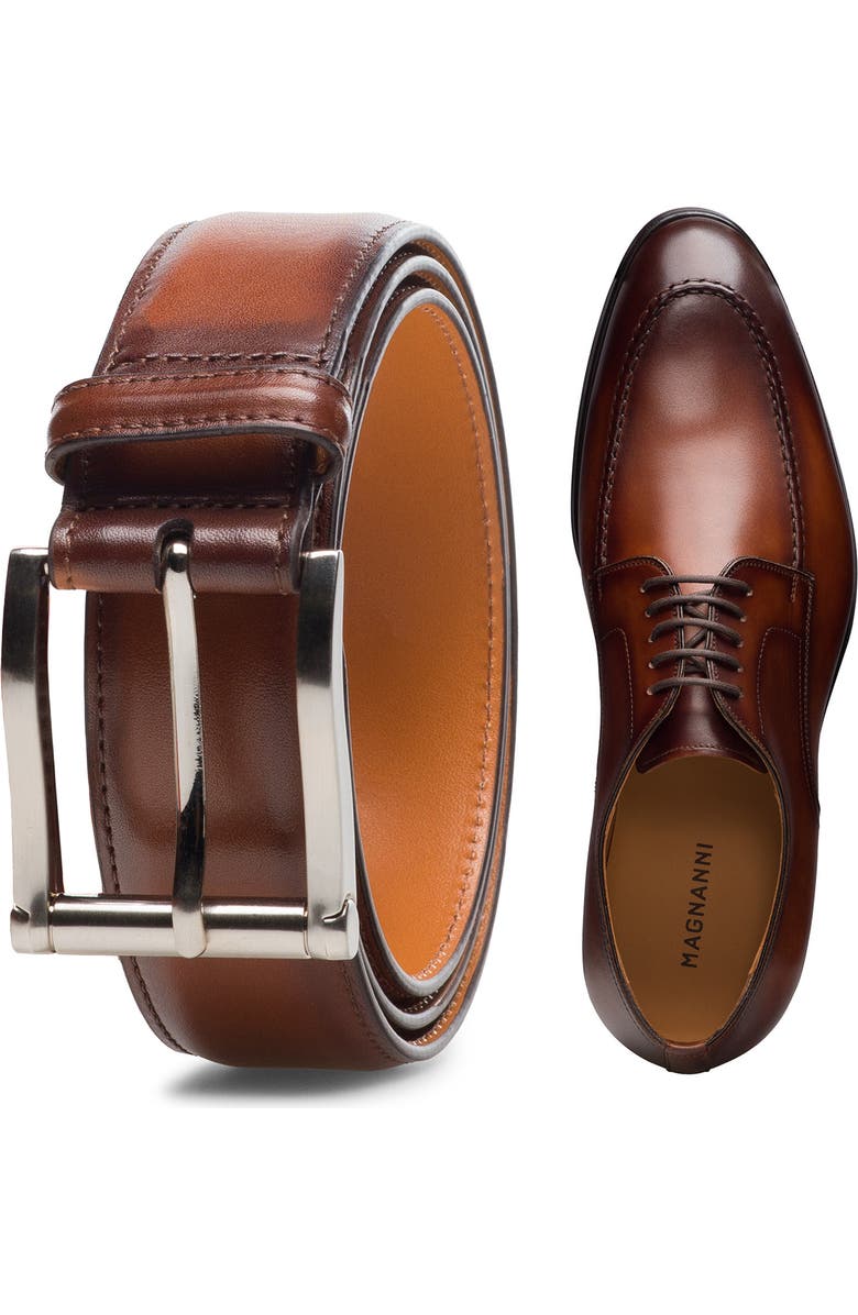Magnanni Malta Derby, Alternate, color, Cognac
