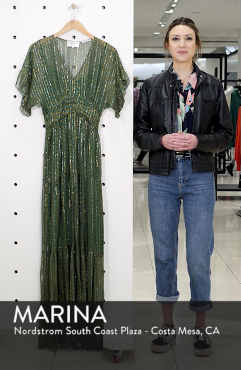 Wanda Metallic Accent Maxi Dress, sales video thumbnail